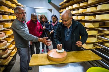 Alpine cheese tasting in a traditional Swiss farm