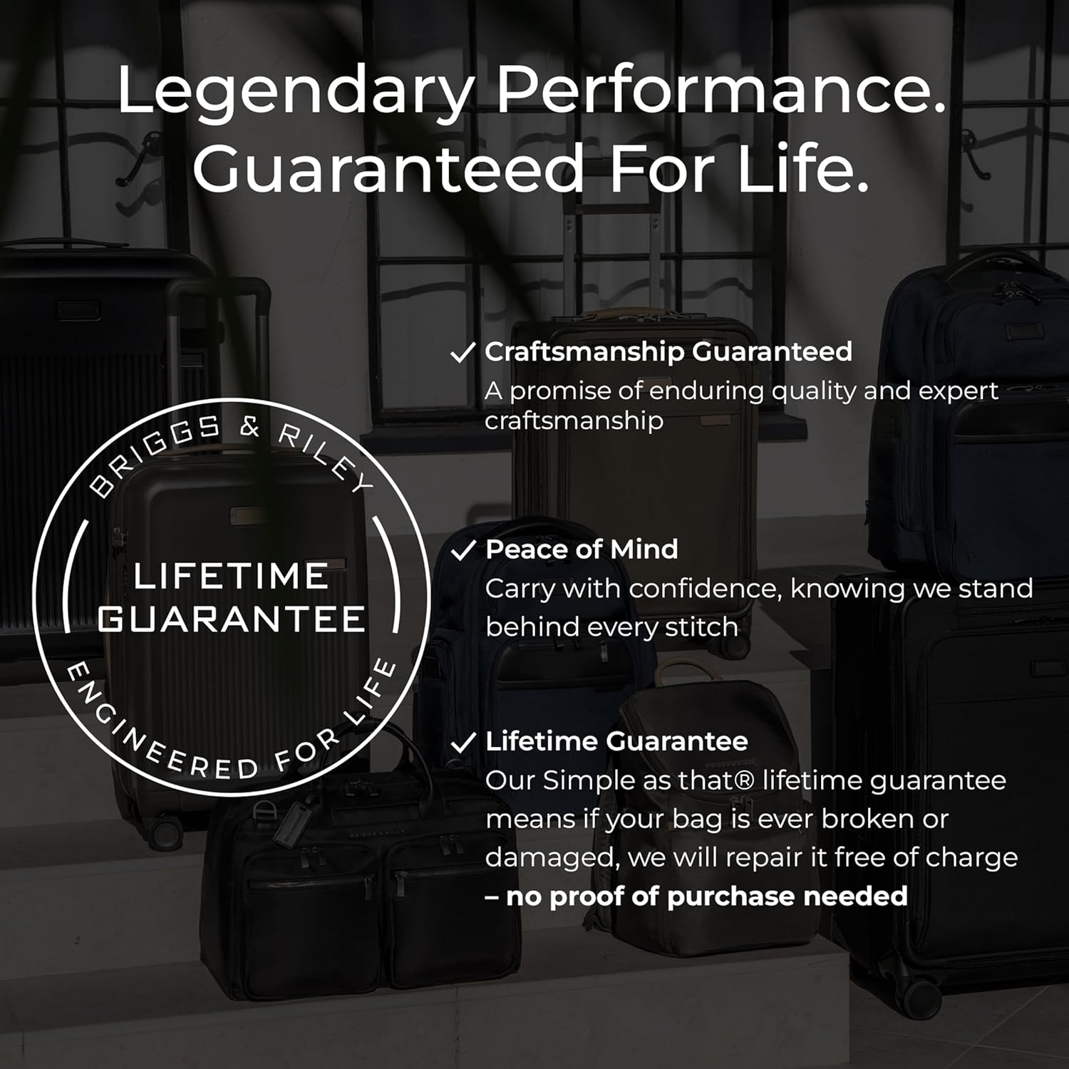 Briggs & Riley Essential 22" Carry On Expandable Spinner - Luggage for Travel, Suitcases with Wheels, Softside Rolling Bag for Men & Women, Self-Repairing Zipper - Baseline Collection, Olive - Image 5
