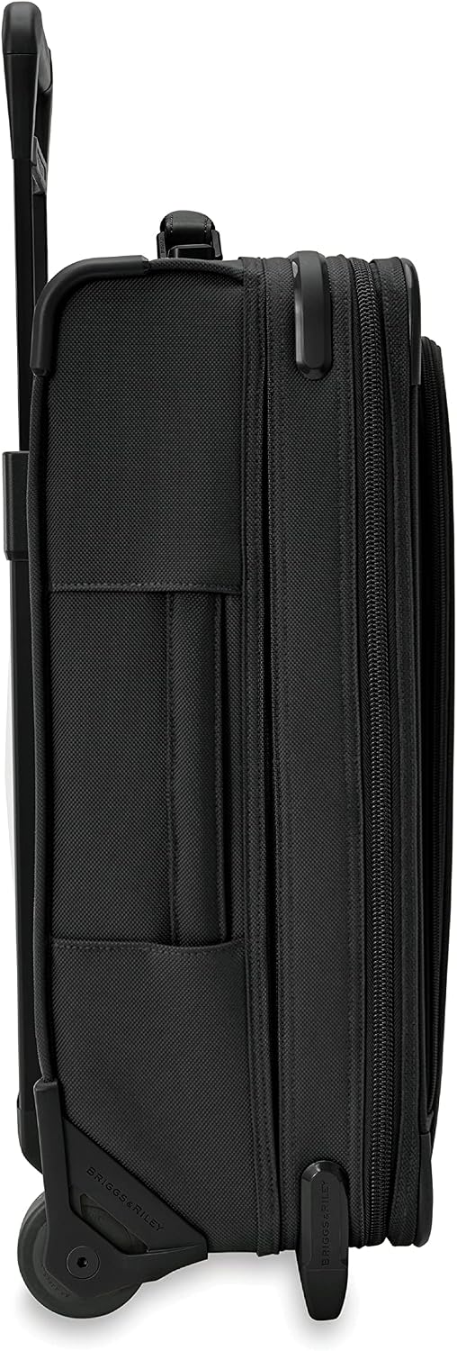 Briggs & Riley Baseline Essential 2-Wheel Softside Carry-On, Black - Image 10