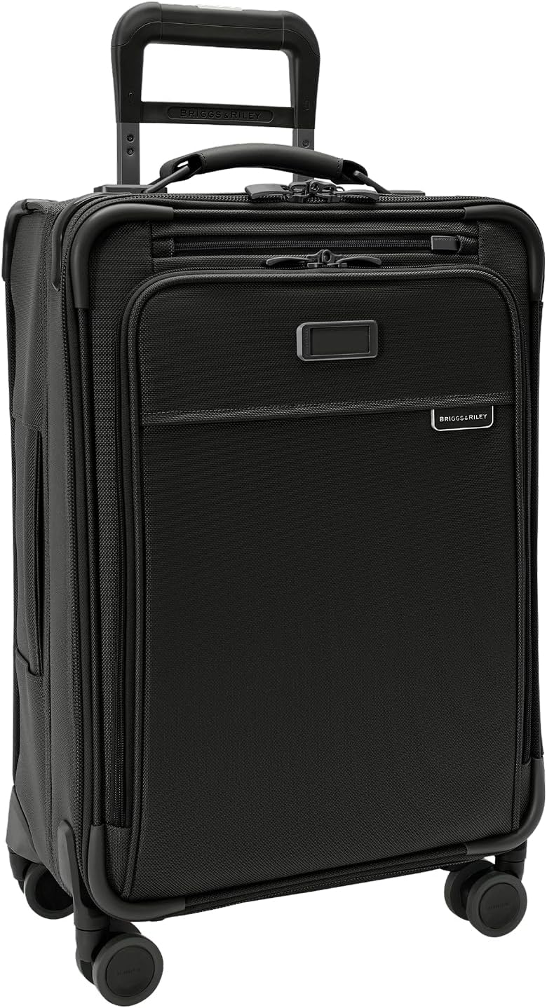 Briggs & Riley Baseline Essential Softside Carry-On Spinner Luggage, Black