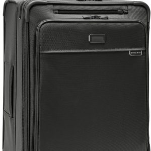 Briggs & Riley Baseline Medium 26 Inch Expandable Softside Checked, Black