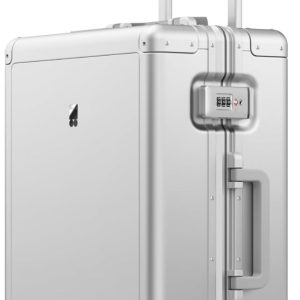 LEVEL8 Aluminum Zipperless Luggage 20 Inch, Carry on Suitcases with Wheels
